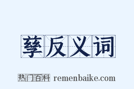 孳反义词是什么意思的图片